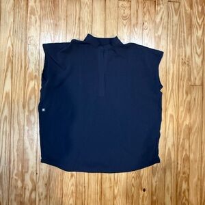 Figs XS Charcoal Rafaela Top